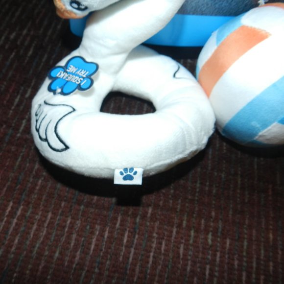 Posh Paws 2 Pack Plush Swan and Ball Squeaker Dog ToysNWT! 💥 HP💥 - Picture 4 of 11
